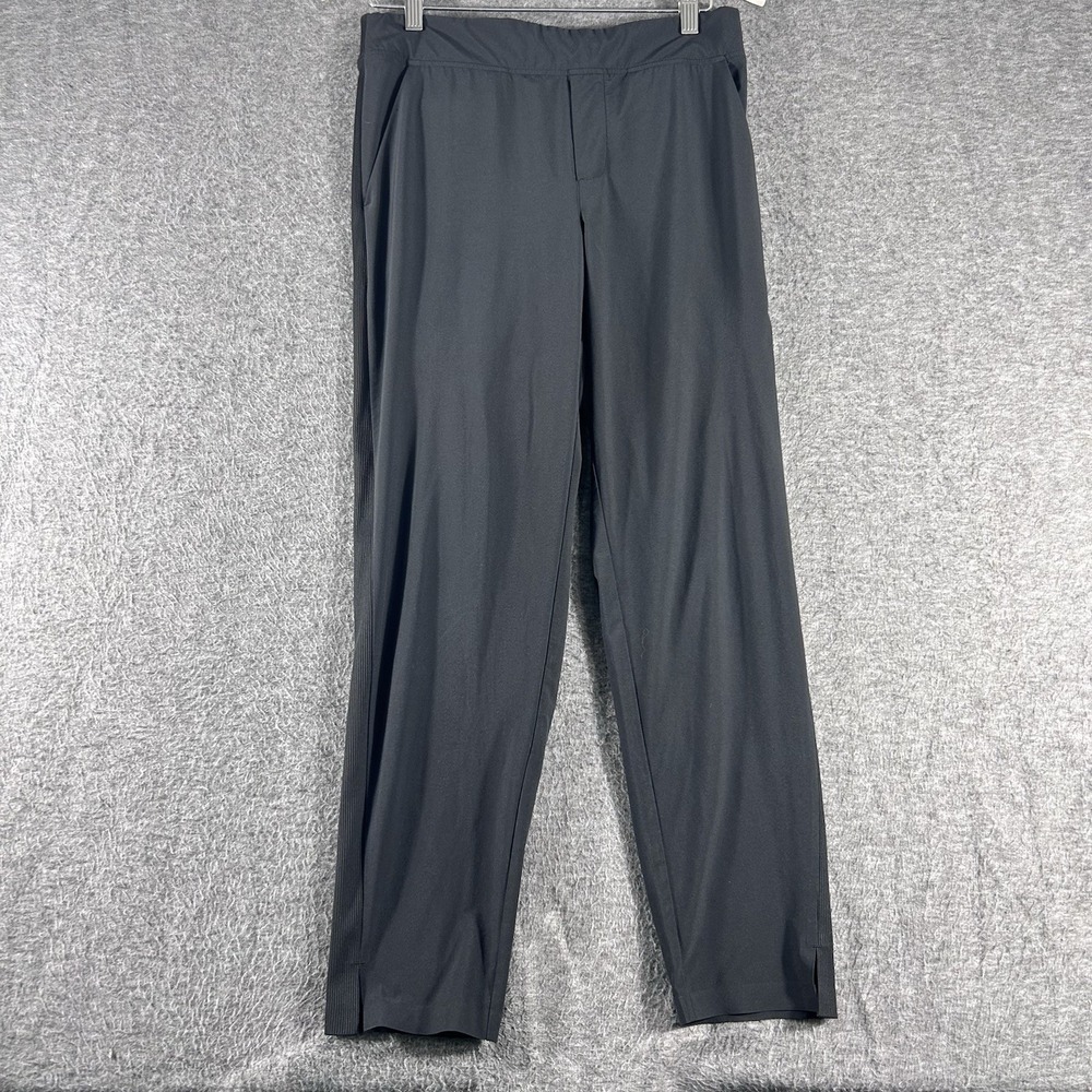 Athleta Brooklyn High Rise Ankle Pant Women's Black Size 6 Stretch Trousers